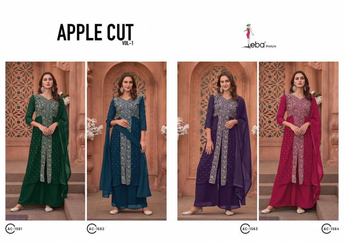 Apple Cut Vol 1 By Eba Ac-1561 To Ac-1564  Wedding Salwar Suits